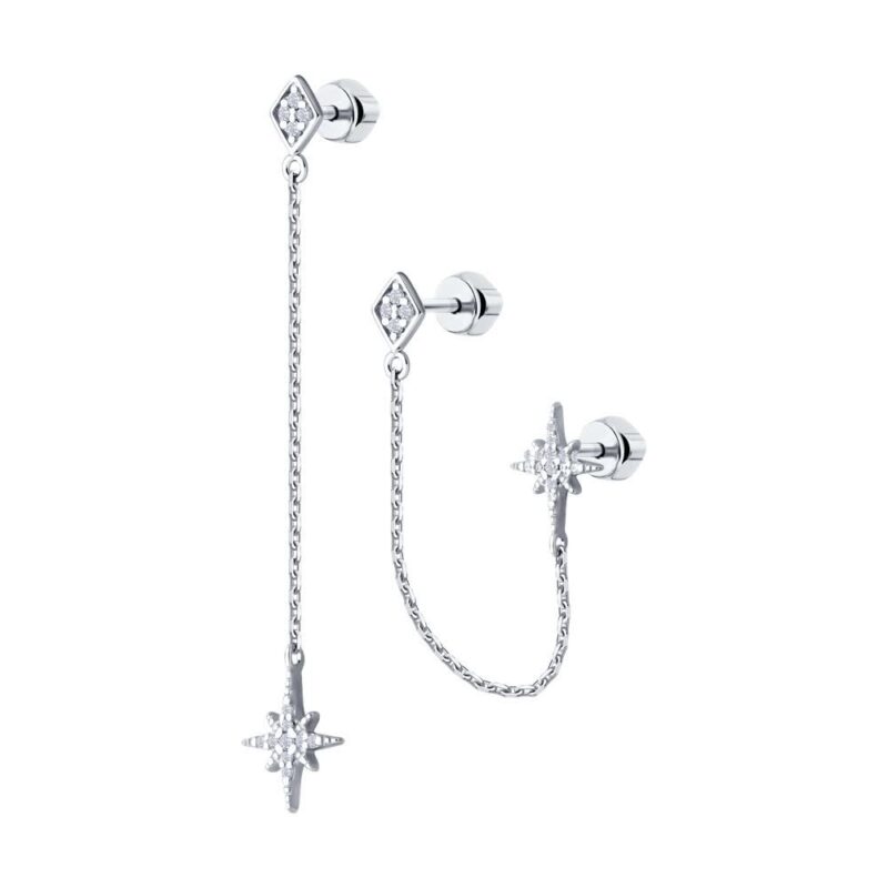 Trendy Silver earrings