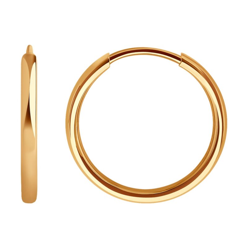 Single gold earrings - Image 2