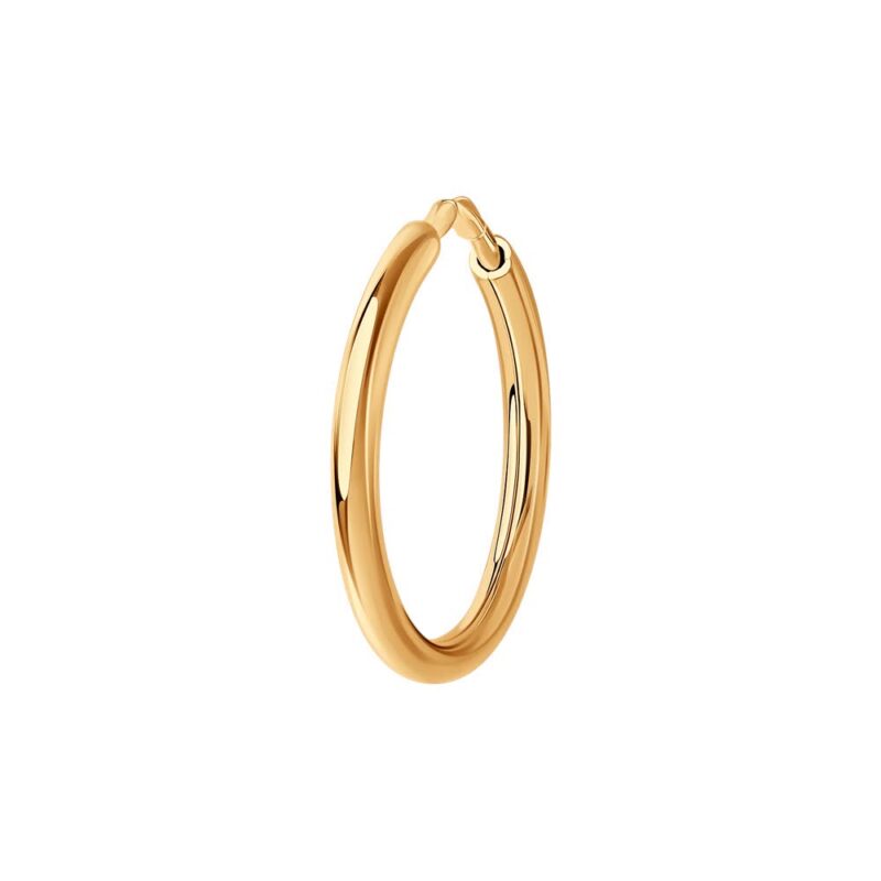 Single gold earrings