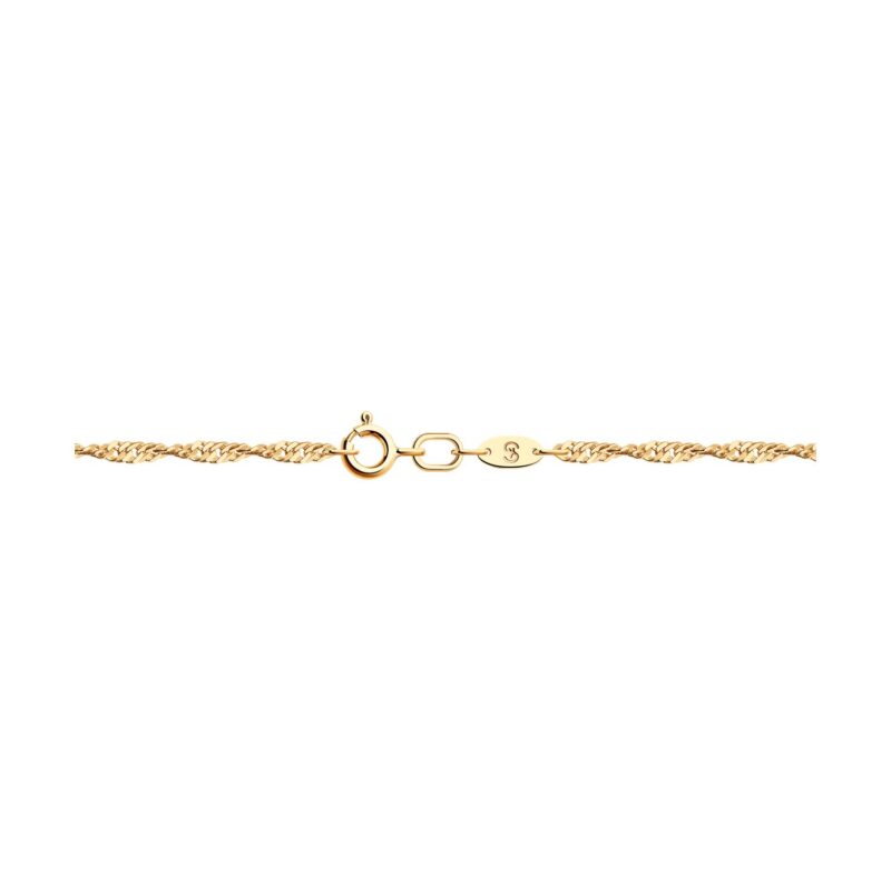 Gold bracelet, Singapore weave - Image 2