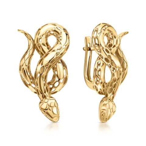 Gold earrings