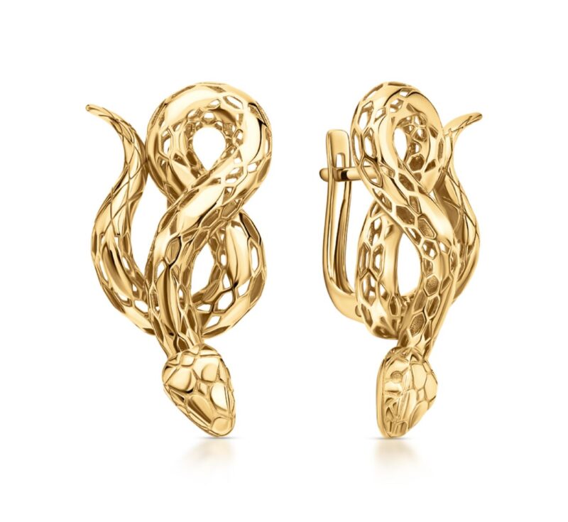 Gold earrings