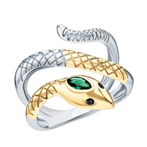 Silver ring with cubic zirconia