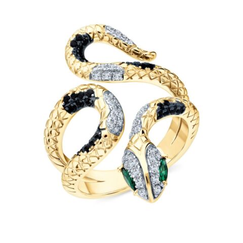 Silver ring with cubic zirconia