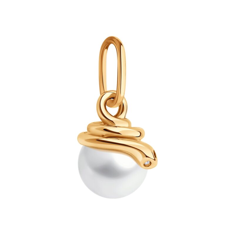 Timeless Serpentine Pearl Pendant