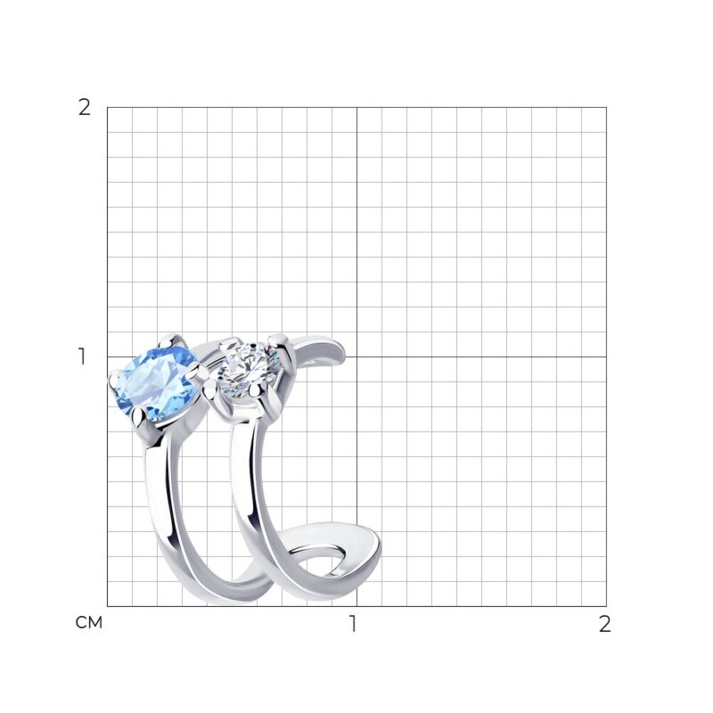 Twilight Duet Silver Ear Cuff - Image 3