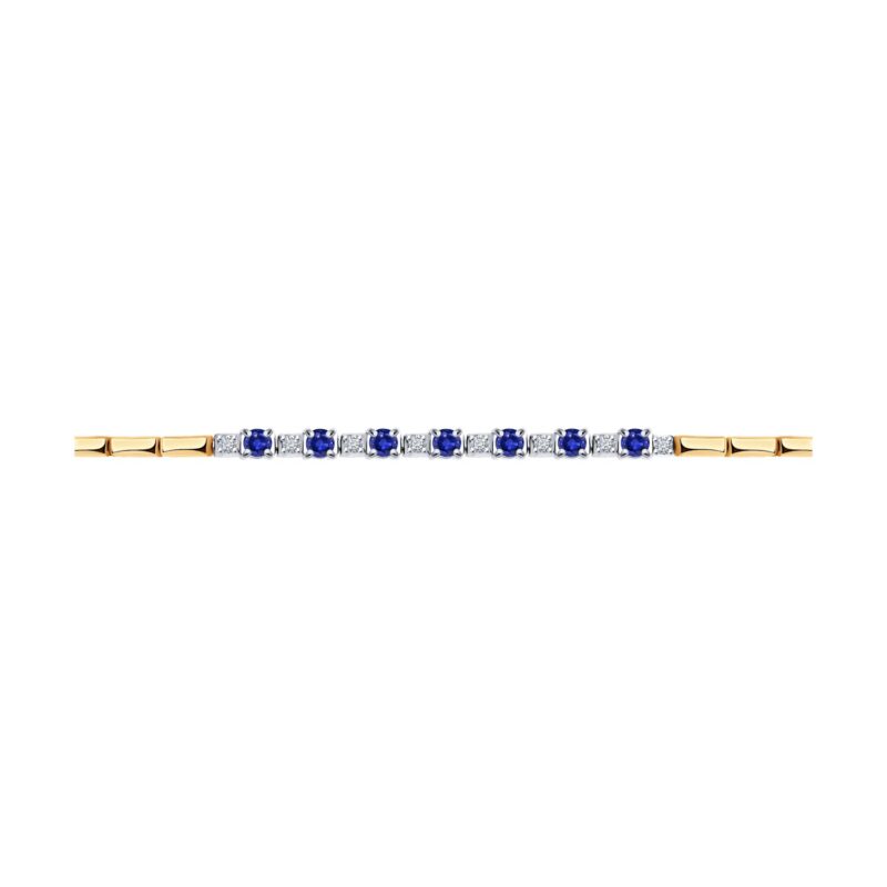 Blue Harmony Gold Bracelet - Image 2