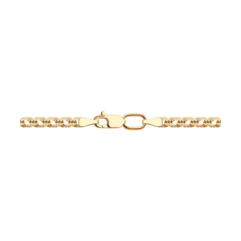 Lustrous Gold Triple Rhombus Weave Bracelet - Image 2