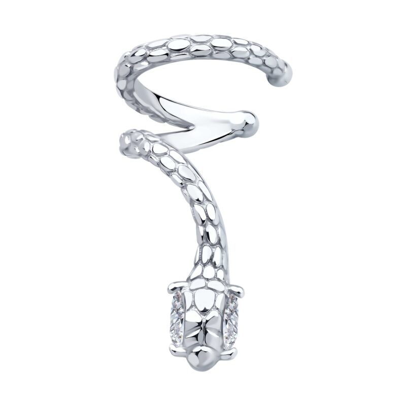 Snake-shaped ear cuff