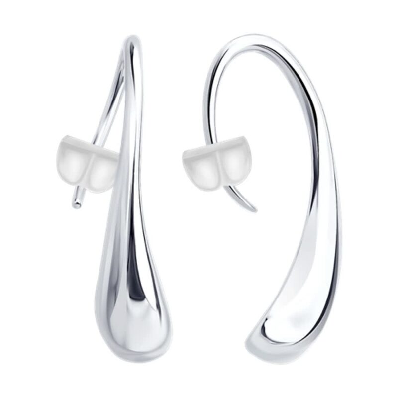 Sleek Teardrop Hook Earrings