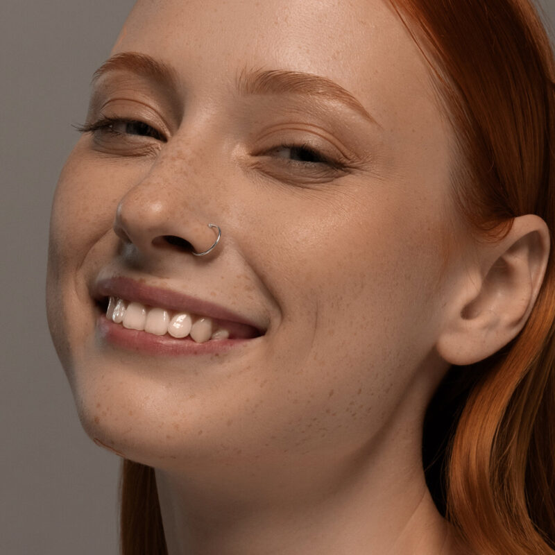 Aurora Dual-Tone Nose Stud - Image 2