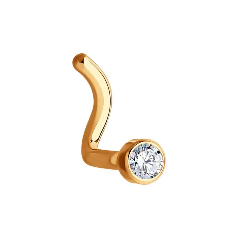 Solitaire Spark Gold Nose Stud