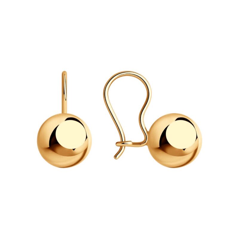 Classic Gold Sphere Earrings