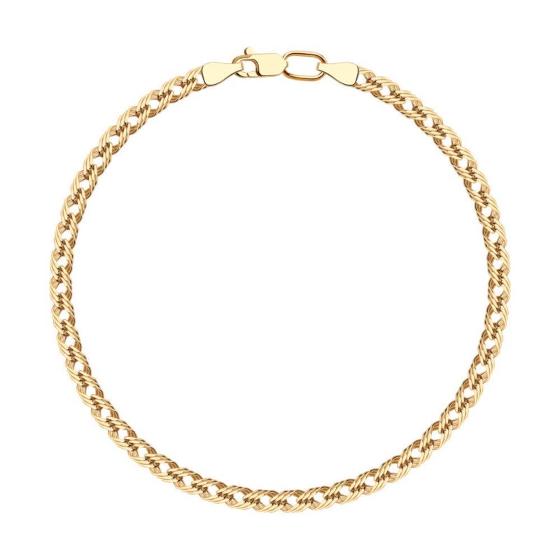 Gold Triple Rhombus Weave Bracelet