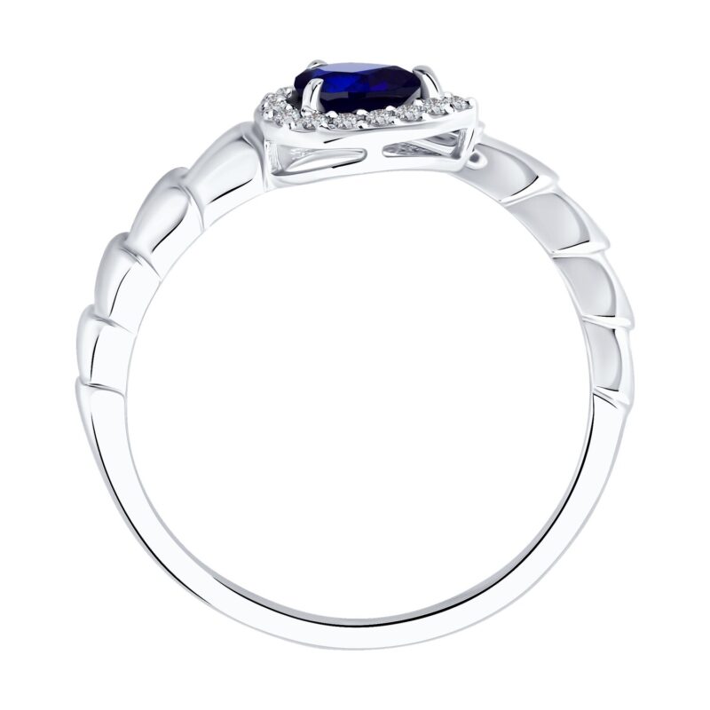Serpent's Gaze Sapphire & Diamond Ring - Image 2