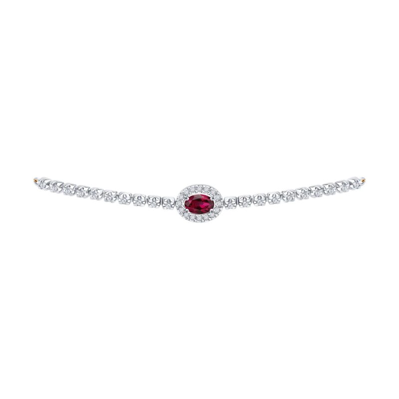 Ruby Whisper Diamond Gold Bracelet - Image 2