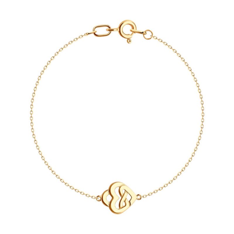 Trinity Twist Gold Bracelet