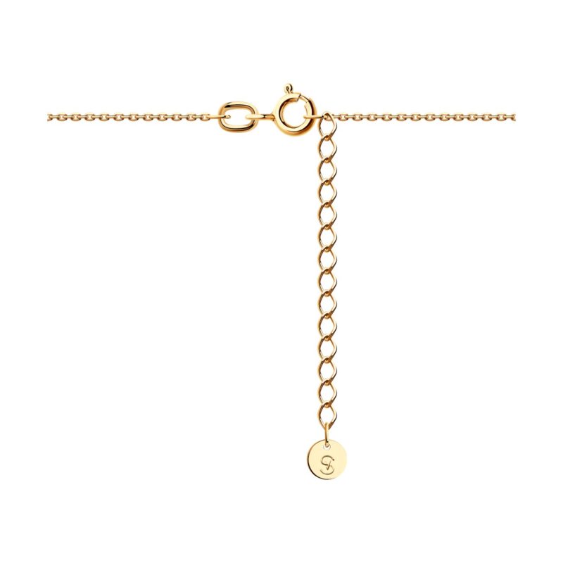 Geometric Diamond Drop Necklace - Image 2