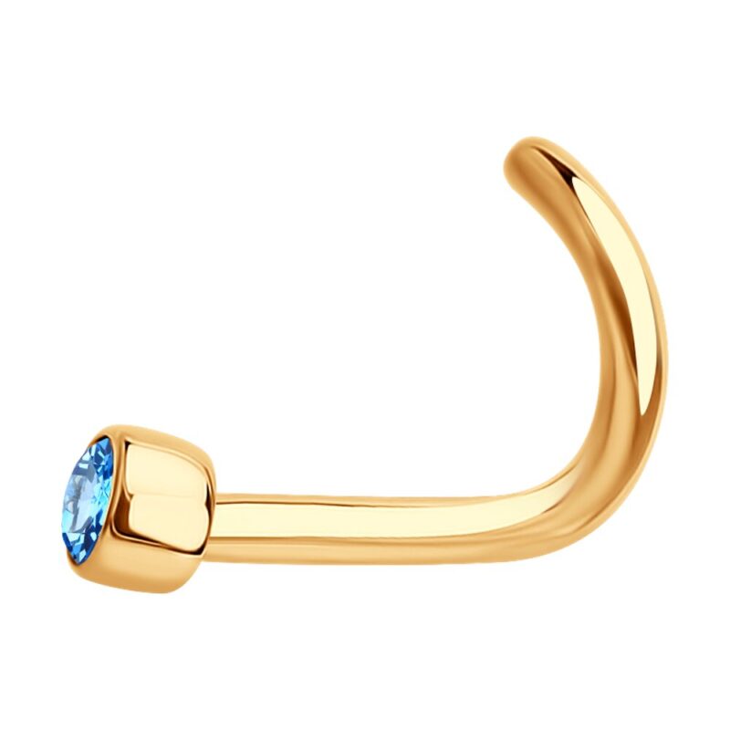 Azure Glow Nose Stud - Image 2