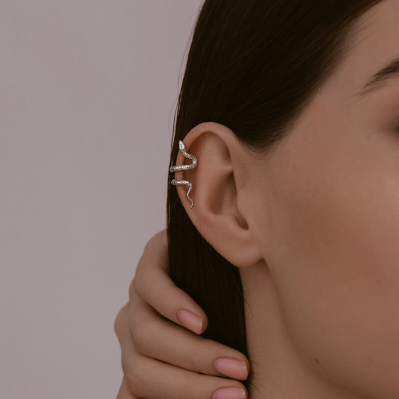 Serpent Spiral Ear Cuff - Image 2