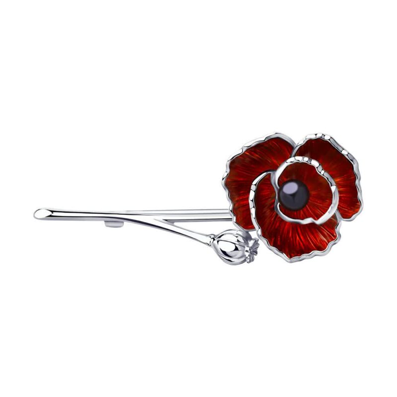 Scarlet Bloom Brooch