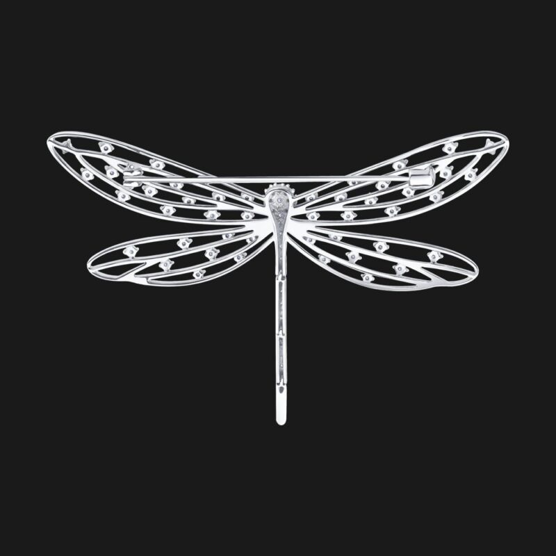 Diamond Whisper Dragonfly Brooch - Image 2