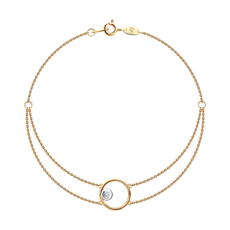 Orbit Diamond Chain Bracelet