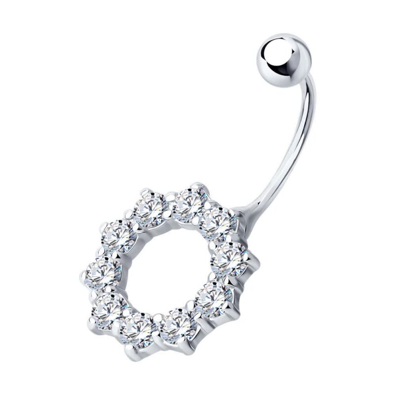 Crystal Halo Navel Piercing