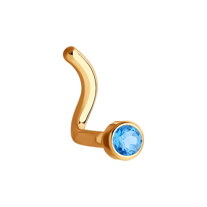 Azure Glow Nose Stud