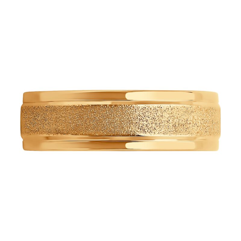 Wedding ring made of gold, with diamond cut - Image 4