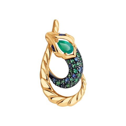 Forest & Ocean Gold Pendant