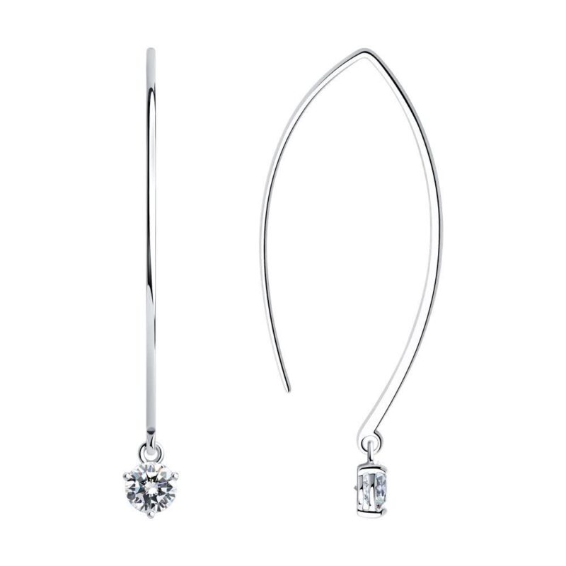 Minimalist Arc Drop Earrings