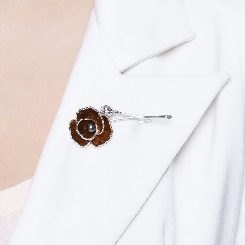 Scarlet Bloom Brooch - Image 3