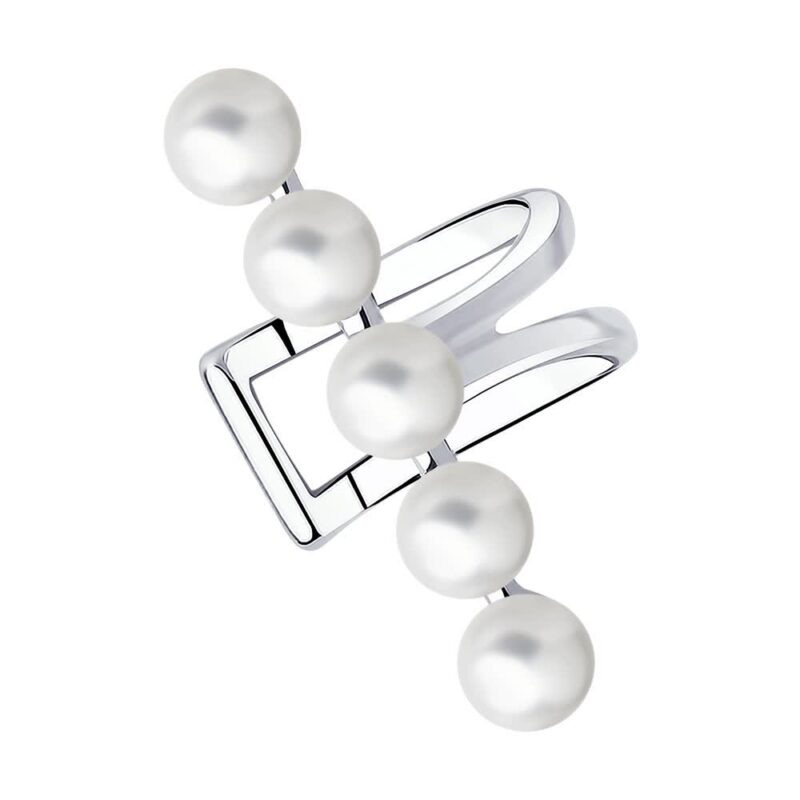 Pearl & Cubic Zirconia Ear Cuff