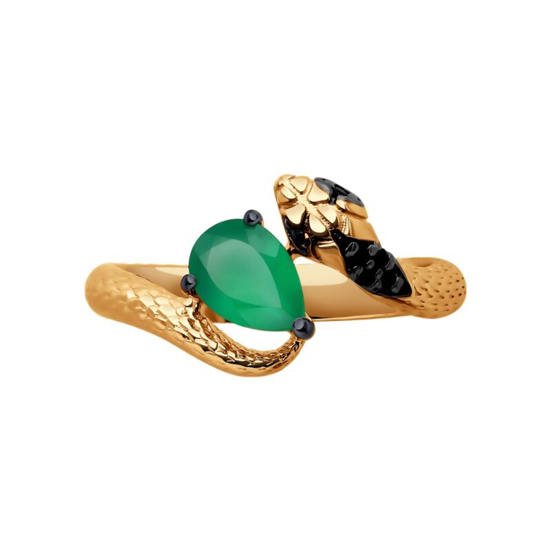 Ouroboros Agate Ring