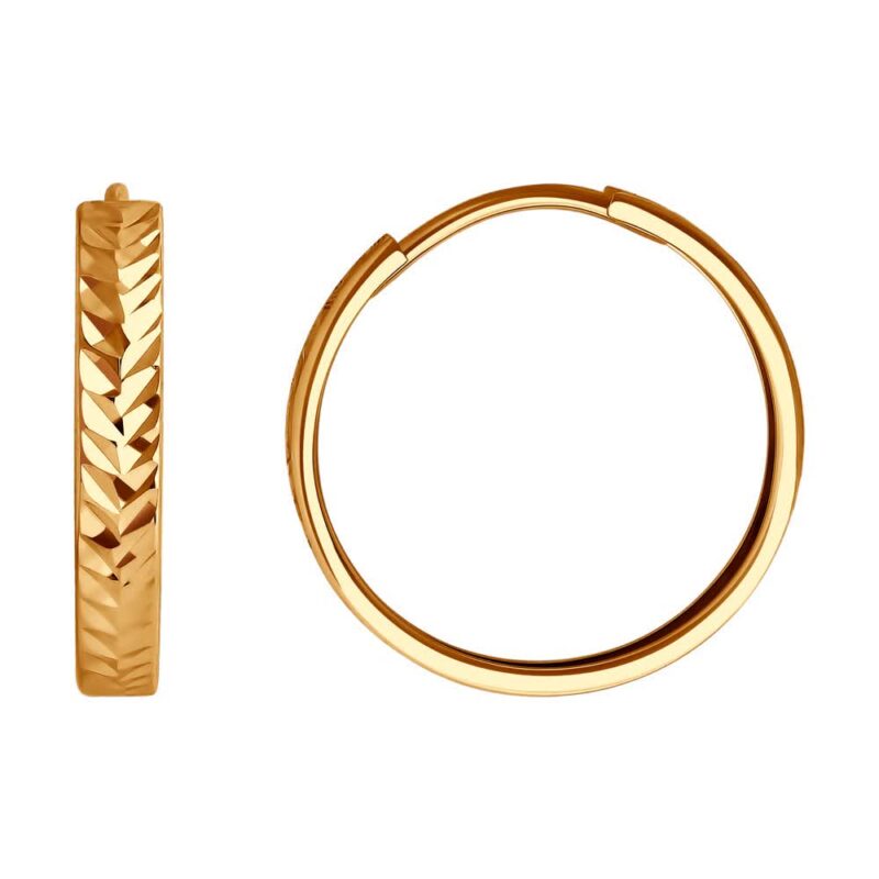 Vega Gleam Gold Earrings - Image 2