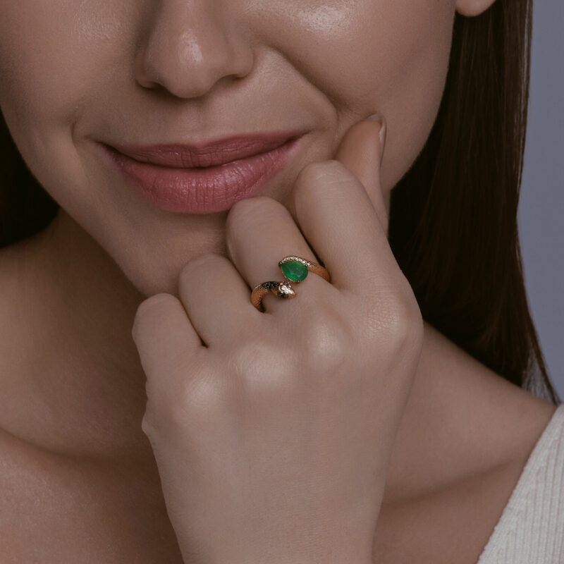 Ouroboros Agate Ring - Image 3