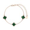Rose Gold & Malachite Luck Bracelet