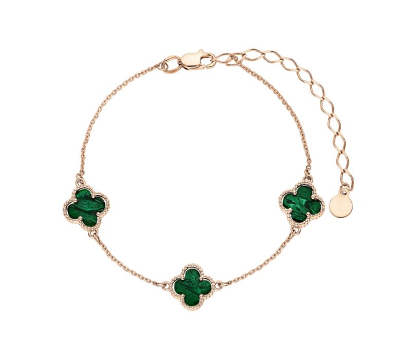 Rose Gold & Malachite Luck Bracelet