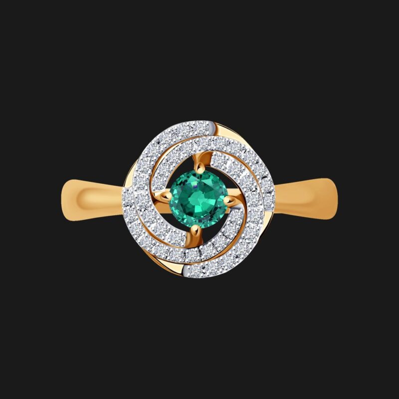 Emerald Bloom Ring - Image 2