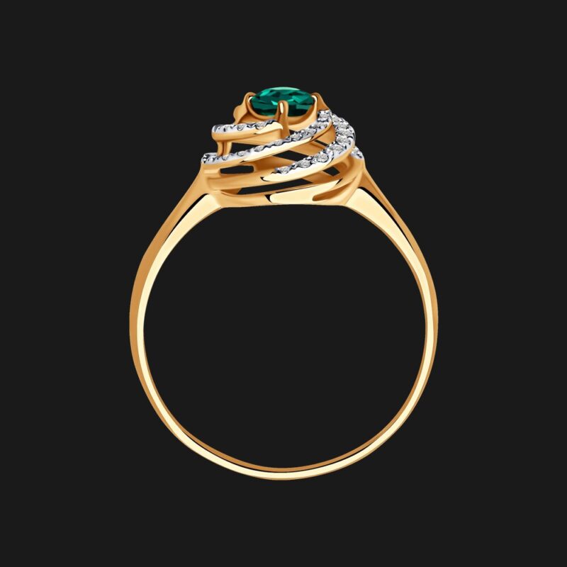 Emerald Bloom Ring - Image 3