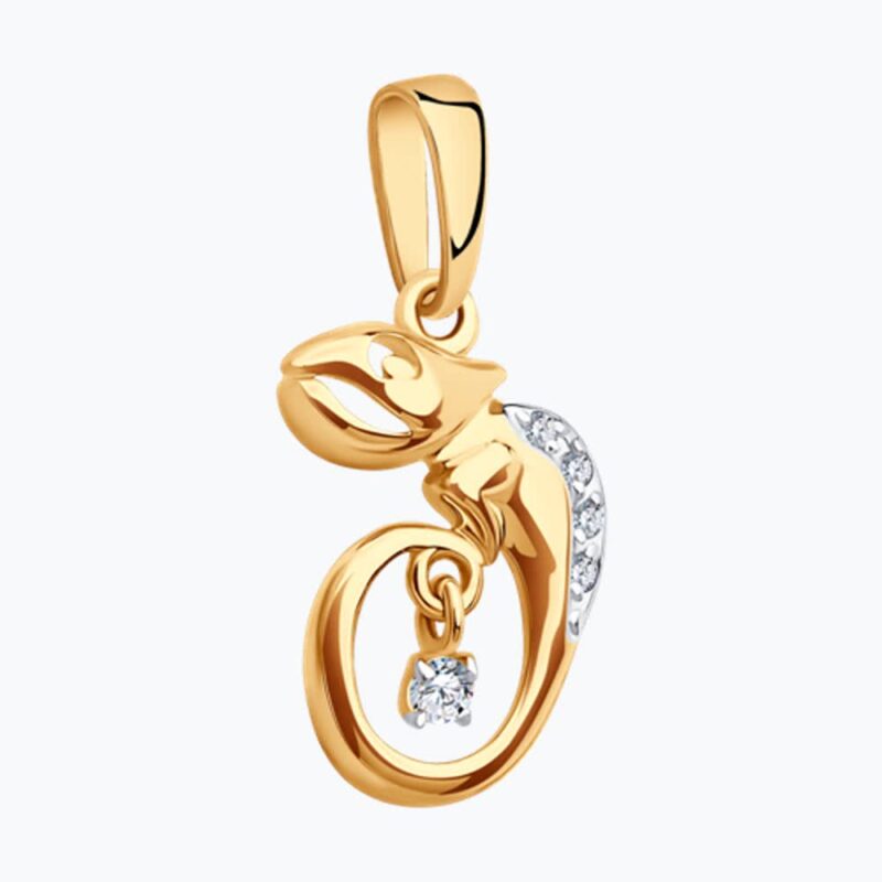 Golden Chameleon Elegance - Image 2