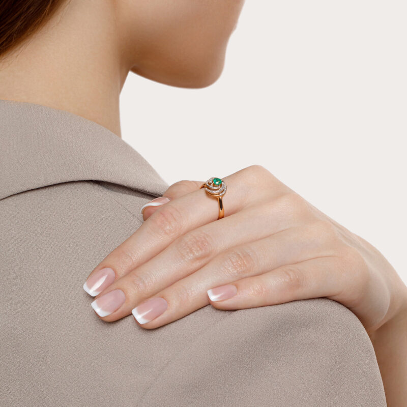 Emerald Bloom Ring - Image 4