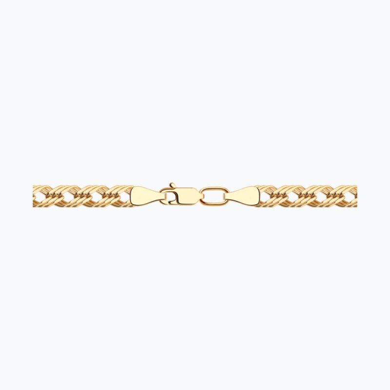 Gold Triple Rhombus Weave Bracelet 2 - Image 2