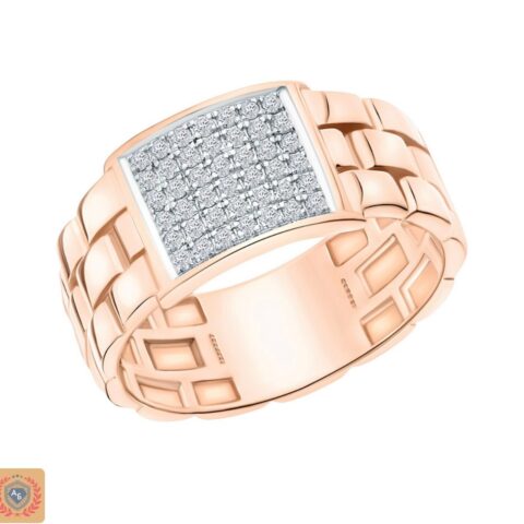 The Diamond Track Ring