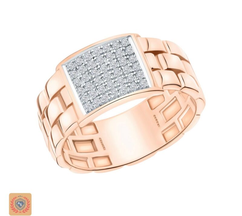 The Diamond Track Ring