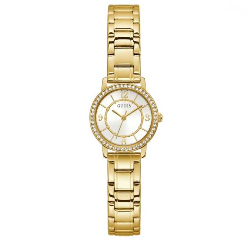 GUESS Melody Gold-Tone Crystal Watch