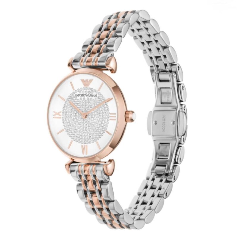 Emporio Armani T-Bar Gianni Two-Tone Watch - Image 2