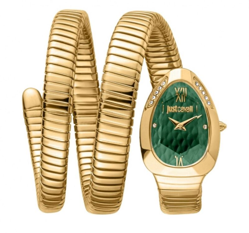 Just Cavalli Snake Green Dial Watch