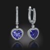 Enchanted Twilight Tanzanite and Diamond Earring